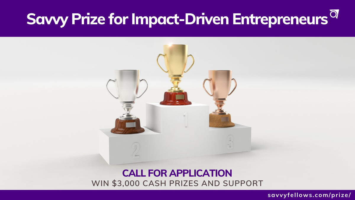 Savvy Prize for Impact-Driven Entrepreneurs 2023