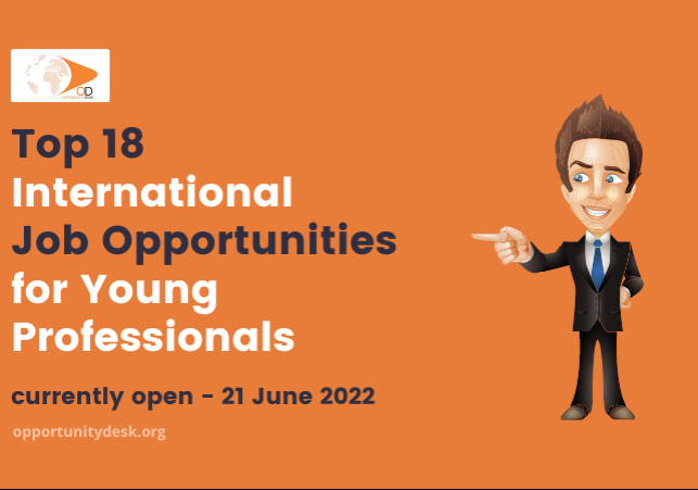 18 International Job Opportunities for Young Professionals – 2022