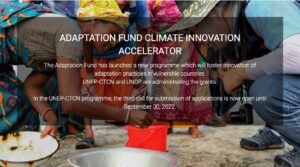 UNEP-CTCN Adaptation Fund Climate Innovation Accelerator (AFCIA) 2022