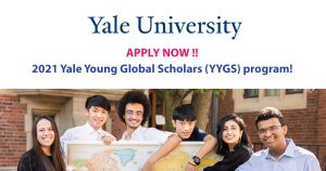 Apply: Yale Young Global Scholars Program