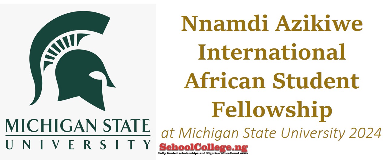 Nnamdi Azikiwe International African Student Fellowship at Michigan State University 2024